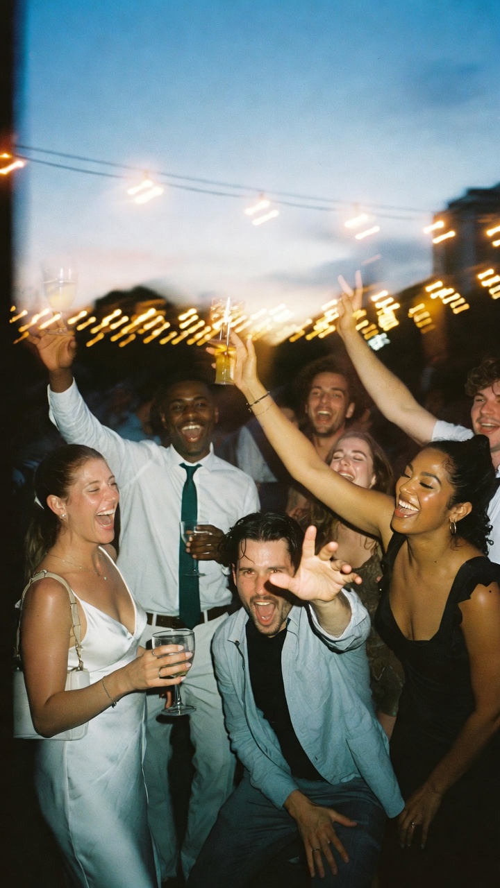 Guests celebrating